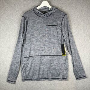 Zella Mens Size Small Pullover Lightweight Hoodie Navy Blue Long Sleeve NWT